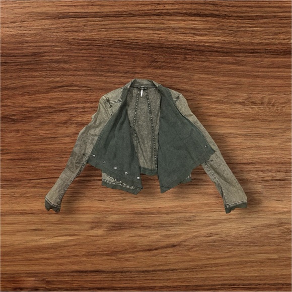 Free People Olive Green Jacket XS - Picture 4 of 4
